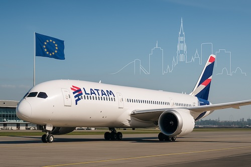 latam belgium saopaulo flight