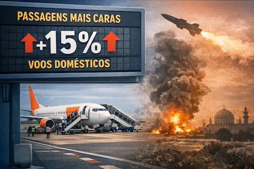 brasil domestic tickets 15% inccreease